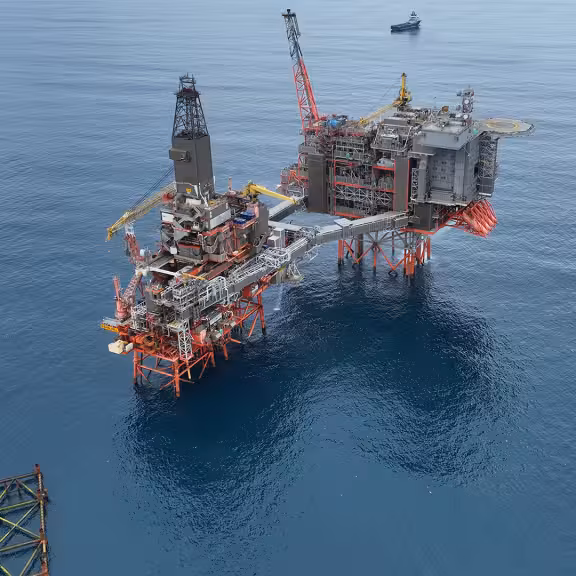 Photo of Aker BP's Valhall platform 